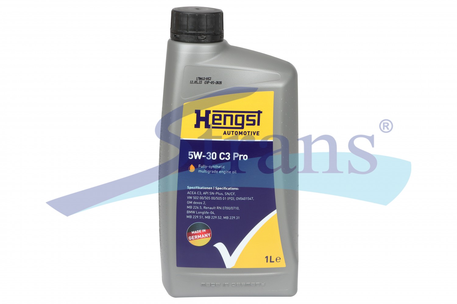 Масло Моторне Легкове Hengst 5W-30 C3 Pro 1Л. (Підходить Для